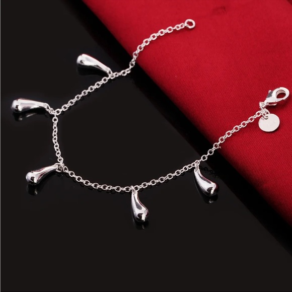 Sterling Silver Drop Bracelet - Picture 2 of 2